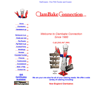 Tablet Screenshot of clambakeconnection.com